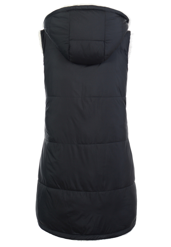 Damska Kamizelka Bezrękawnik Czarna