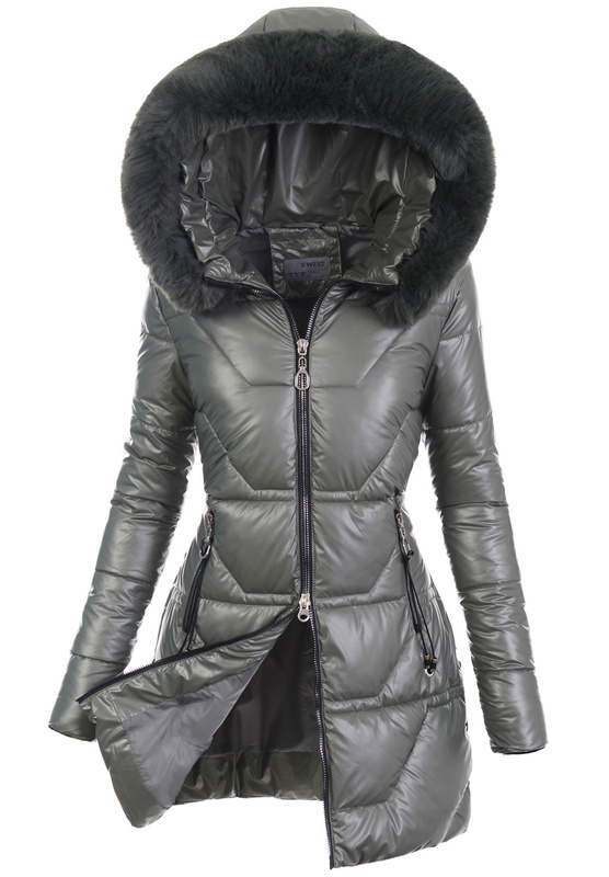 Damska Kurtka Zimowa Khaki