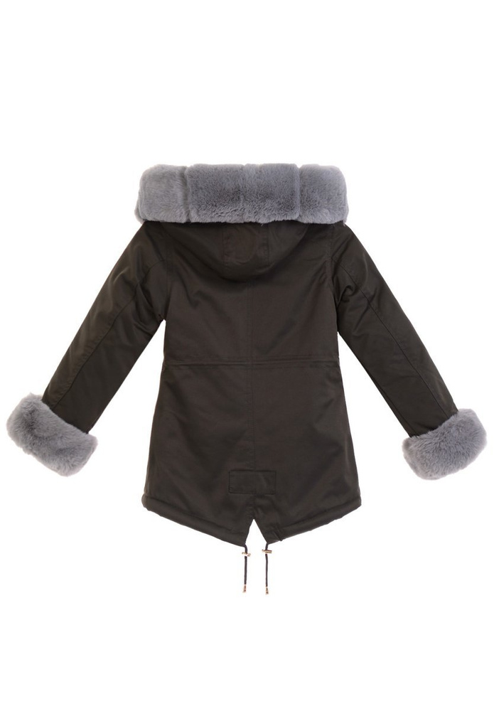 Dziecięca Parka Kurtka Zimowa Khaki