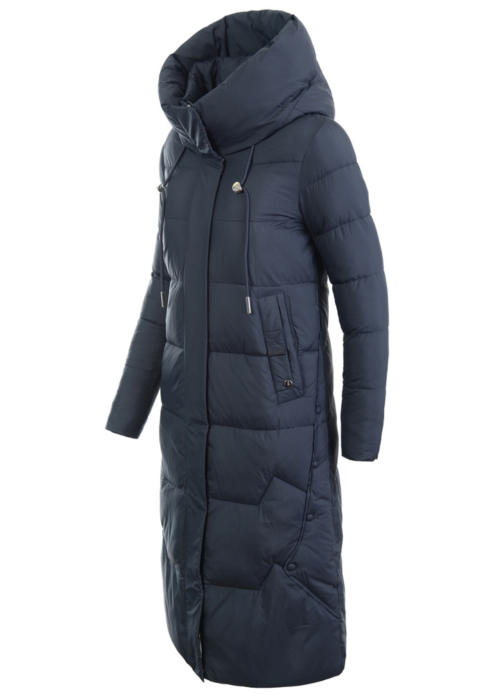Damska Zimowa Ortalionowa Kurtka Granatowa