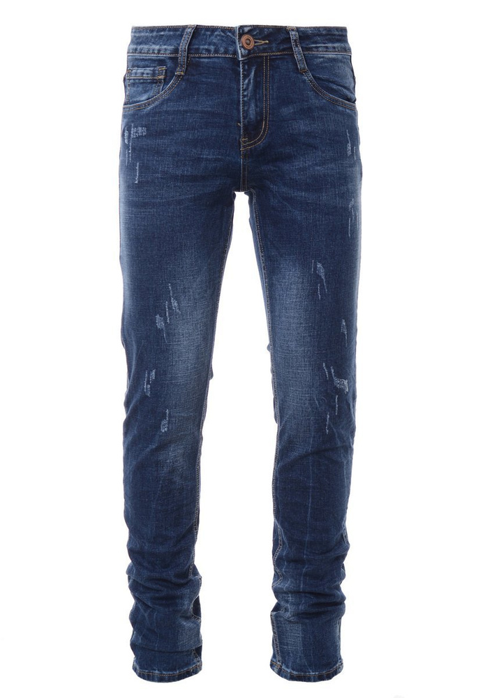 Męskie Spodnie Jeansowe Granatowe