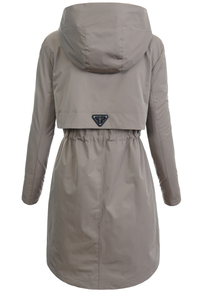 Kurtka Parka Wiosenna Brązowa