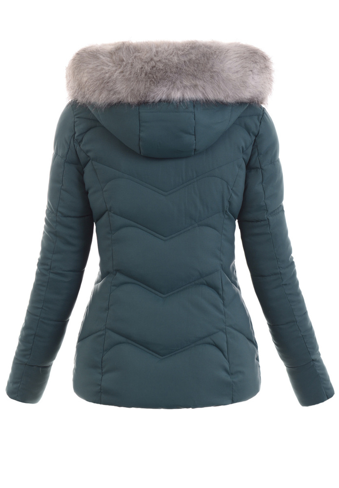 Damska Zimowa Kurtka Zielona