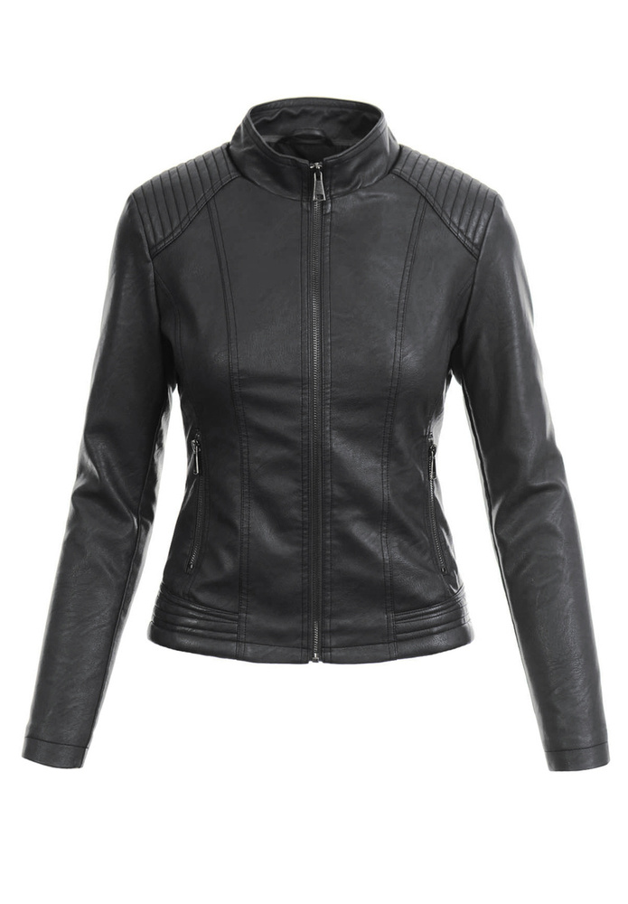 Damska Kurtka Ramoneska Czarna