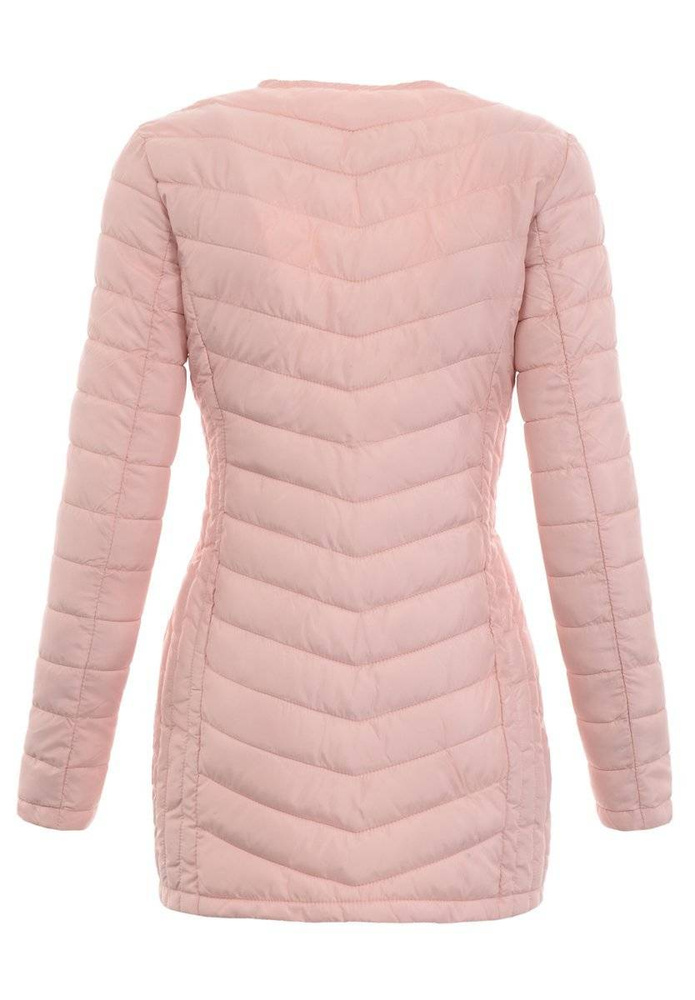 Damska Wiosenna Ortalion Kurtka Pudrowy Róż