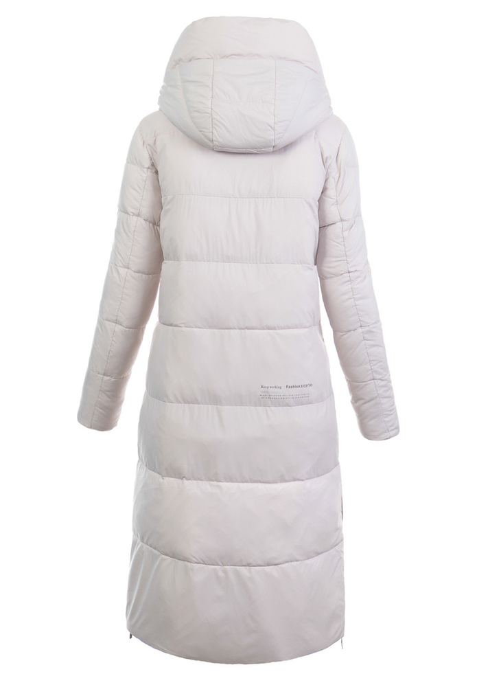 Damska Zimowa Ortalionowa Kurtka Beżowa