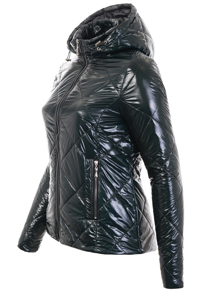 Damska Wiosenno-Jesienna Kurtka Zielona