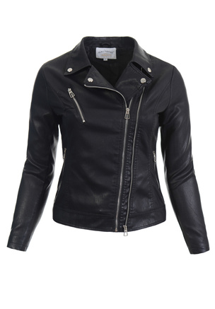 Damska Kurtka Ramoneska Czarna