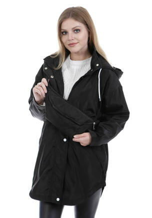 Kurtka Parka Wiosenna Czarna