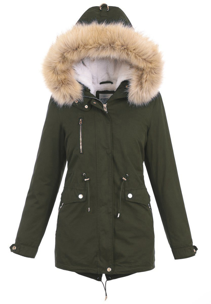 Damska Parka 2w1 Zielona