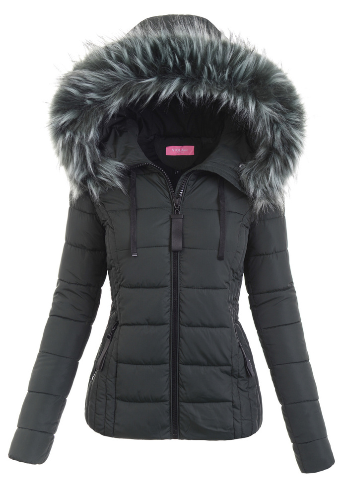 Damska Zimowa Kurtka Zielona