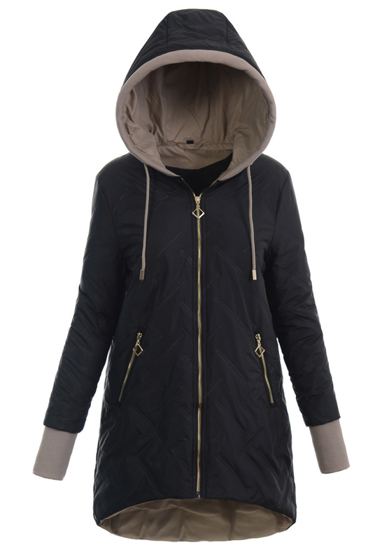 Damska Kurtka Przejściowa Czarna