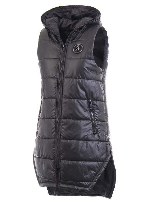 Damska Kamizelka Bezrękawnik Czarny