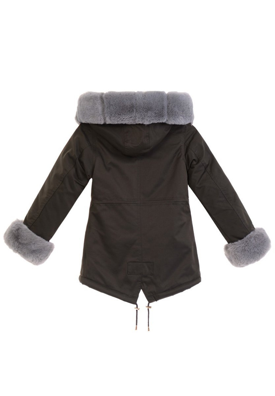 Dziecięca Parka Kurtka Zimowa Khaki