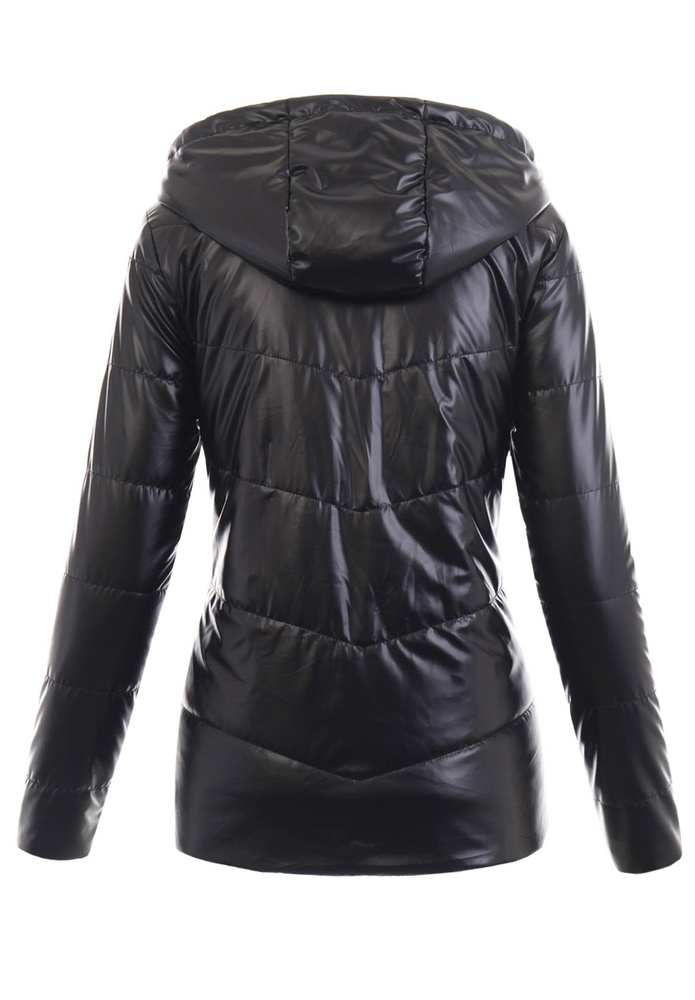 Damska Wiosenna Ortalion Kurtka Czarna