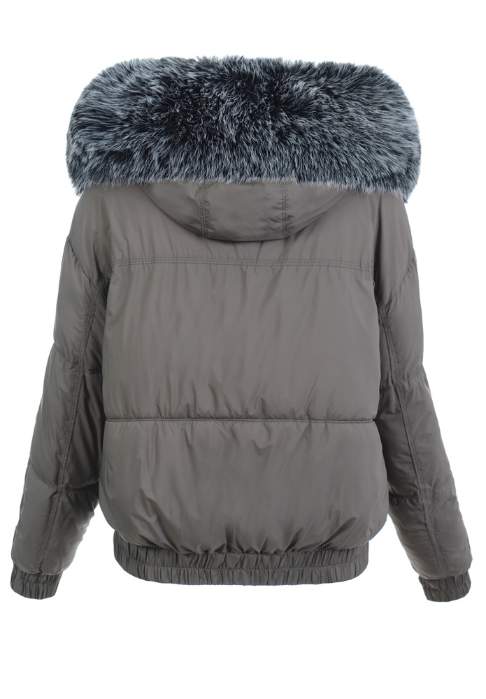 Damska Kurtka Zimowa Brązowa