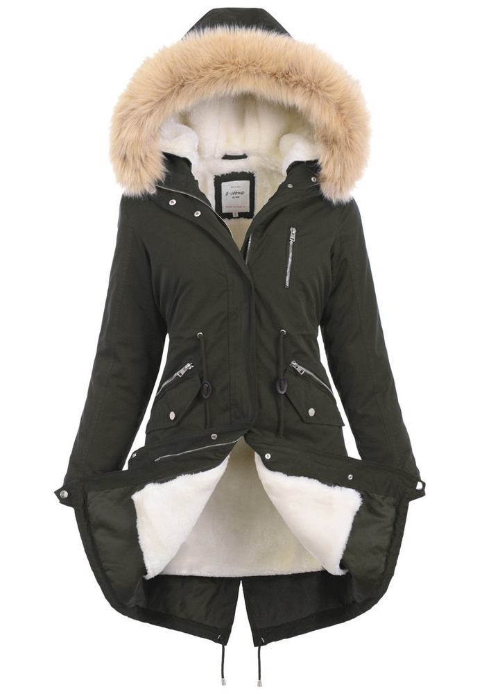 Damska Zimowa Kurtka 2w1 Zielona