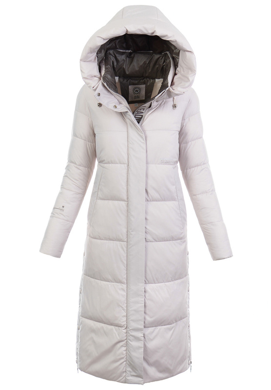 Damska Zimowa Ortalionowa Kurtka Beżowa