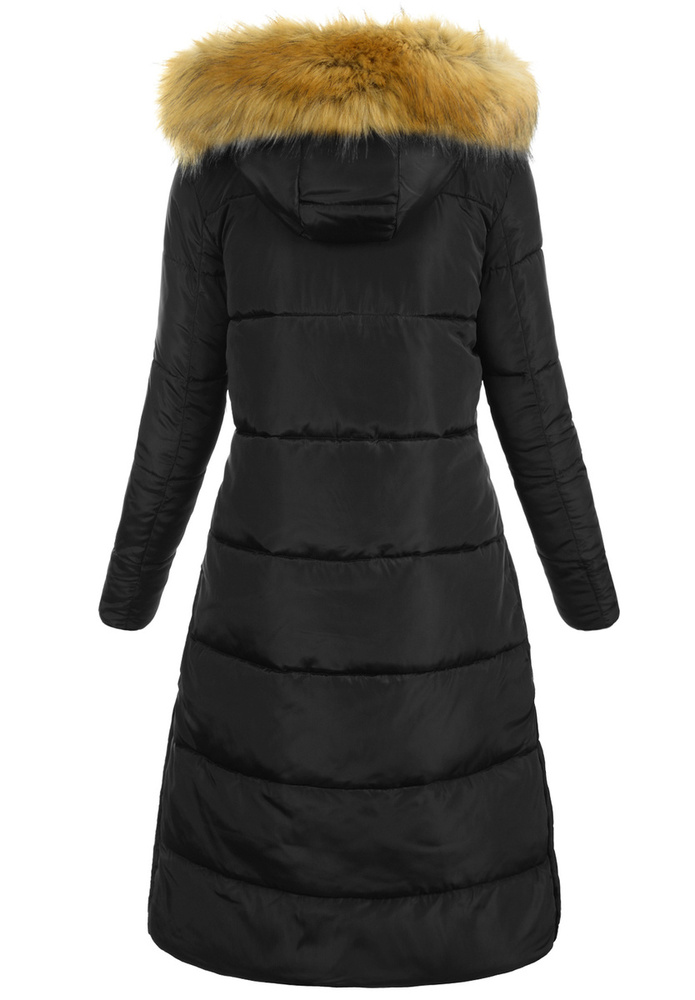 Damska Zimowa Ortalionowa Kurtka Czarna