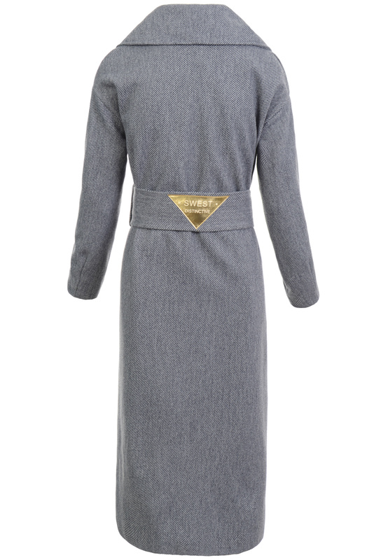 Damski Płaszcz Przejściowy Grafitowy