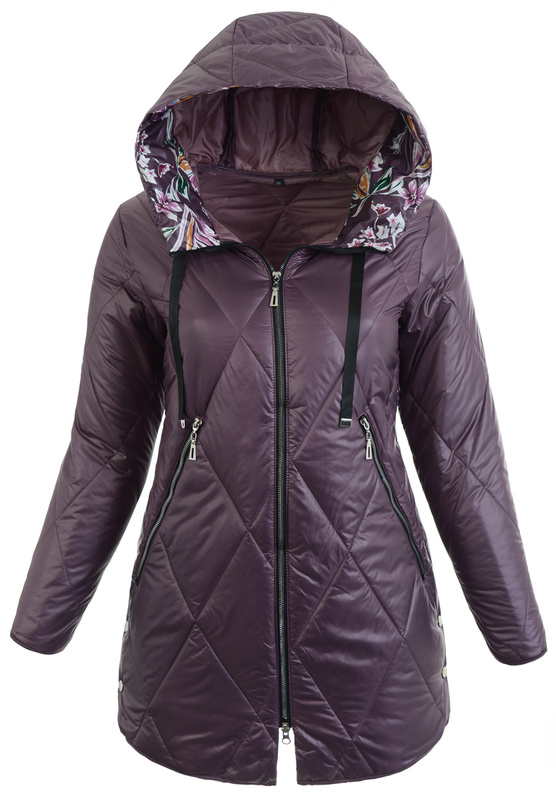 Kurtka Wiosenna Fioletowa