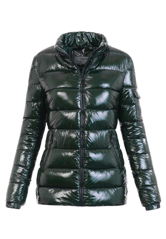 Damska Zimowa Kurtka Ciemno Zielona