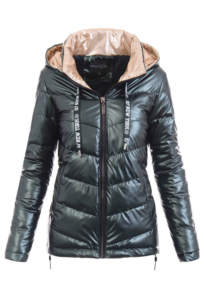 Damska Wiosenna Ortalion Kurtka Zielona