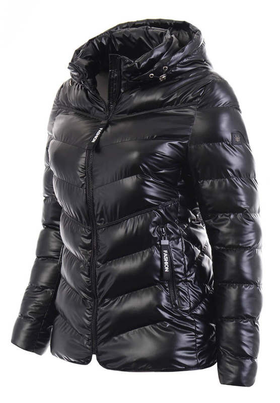 Damska Wiosenna Ortalion Kurtka Czarna