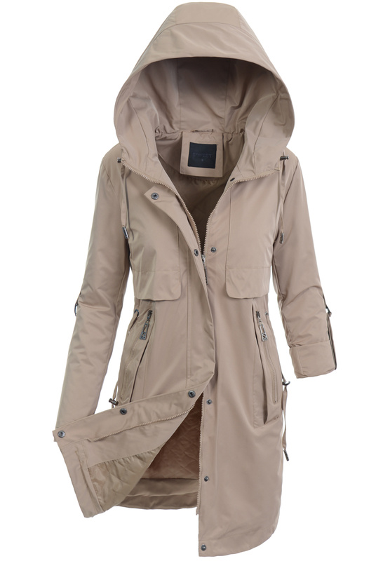 Kurtka Parka Wiosenna Beżowa