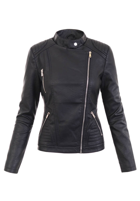 Damska Kurtka Ramoneska Czarna