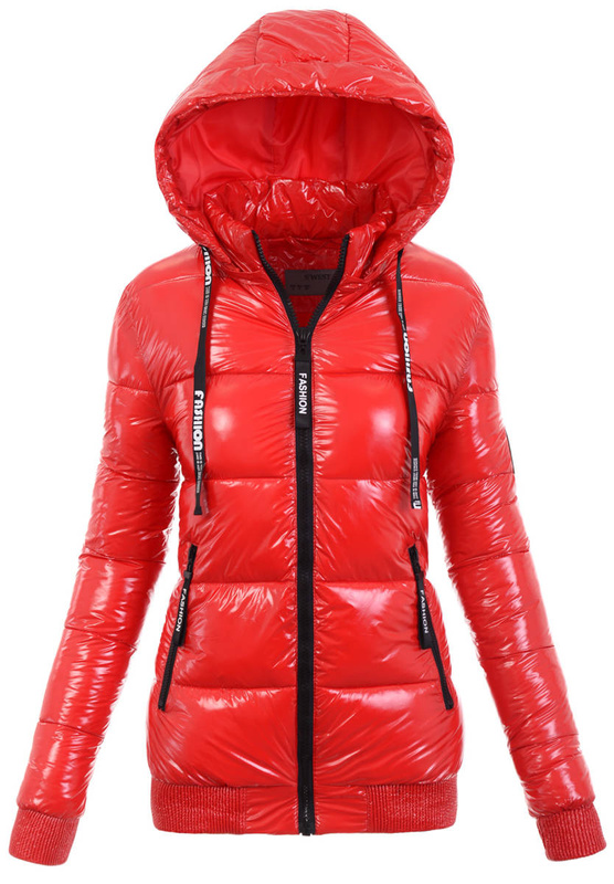 Damska Zimowa Kurtka Czerwona