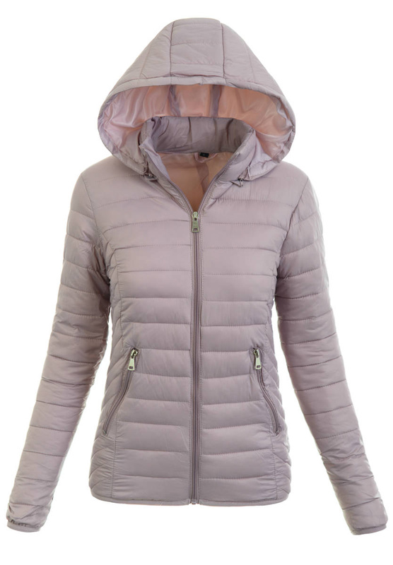 Damska Wiosenna Ortalion Kurtka Pudrowo Różowa