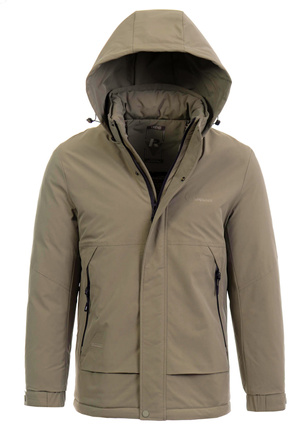 Męska Zimowa Kurtka Beżowa