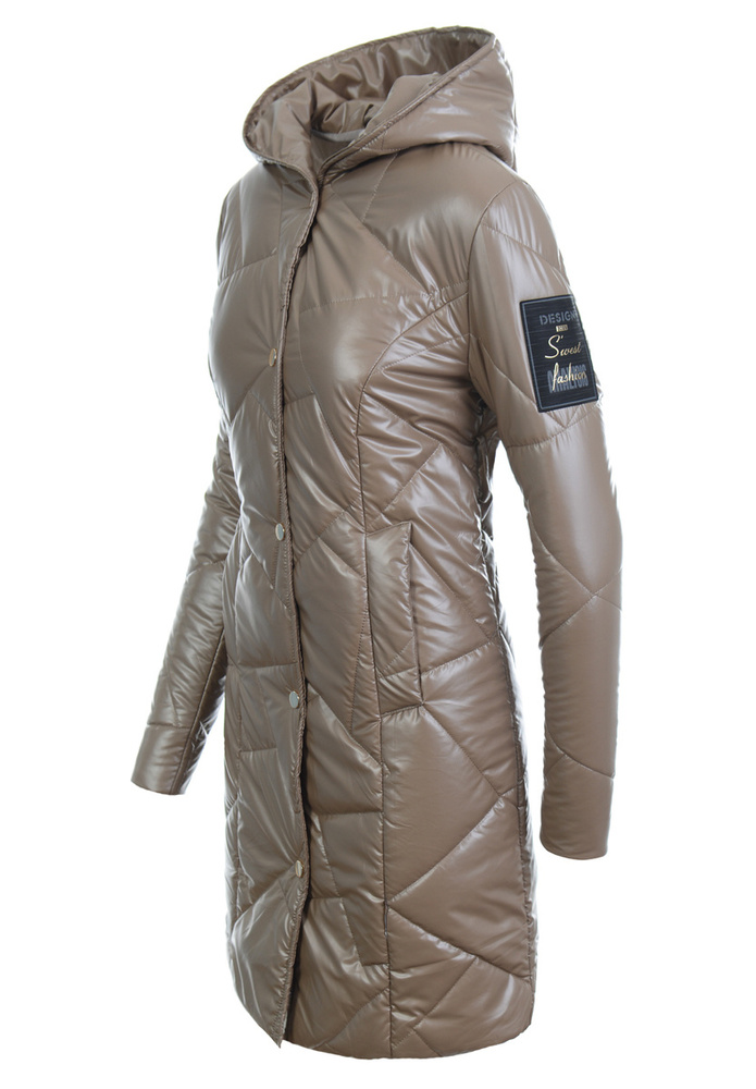 Kurtka Pikowana Wiosenna Cappuccino