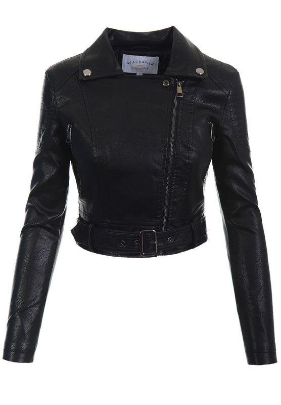 Damska Kurtka Ramoneska Czarna