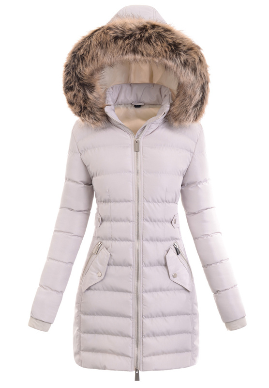 Damska Zimowa Ortalionowa Kurtka Czarna