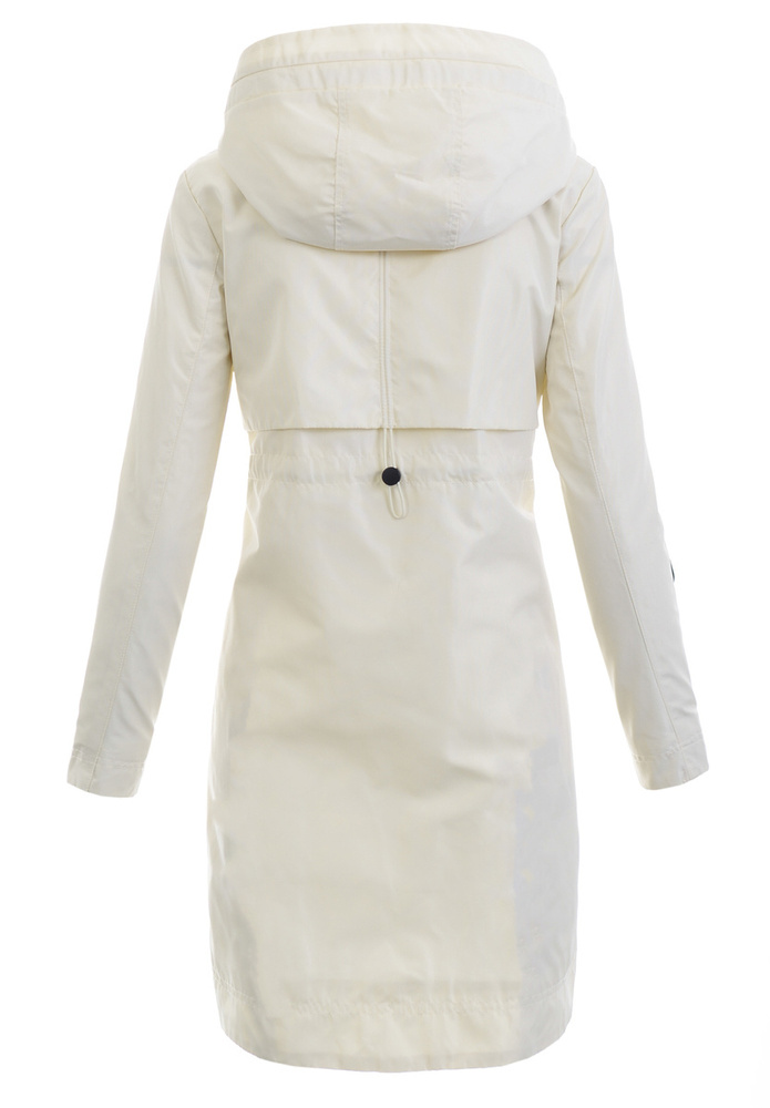 Kurtka Parka Wiosenna Ecru