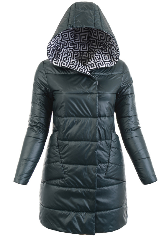 Damska Wiosenno-Jesienna Kurtka Zielona