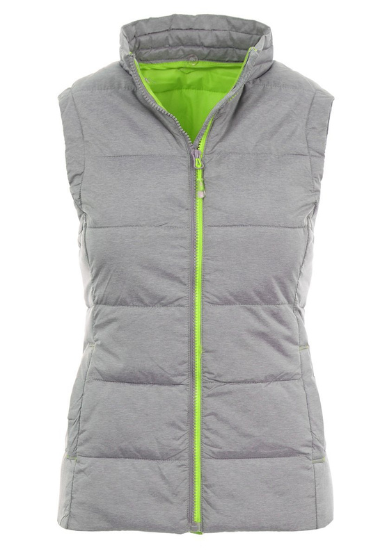 Damski Bezrękawnik Szaro Zielony