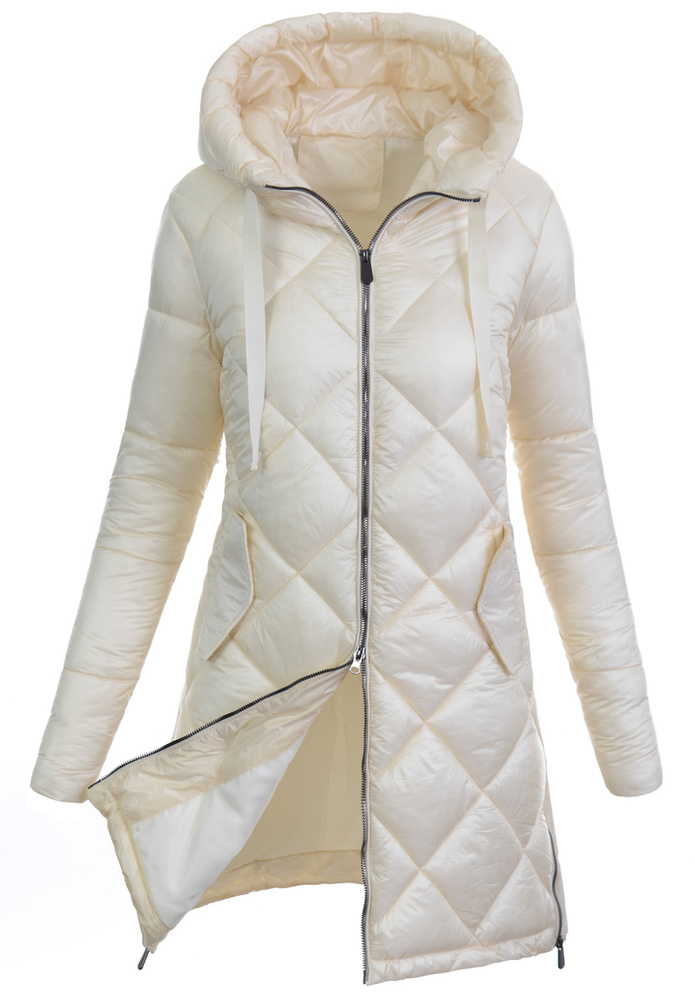 Damska Kurtka Zimowa Kremowa