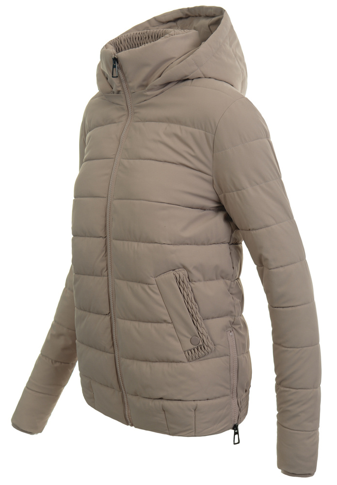 Damska Kurtka Zimowa Brązowa