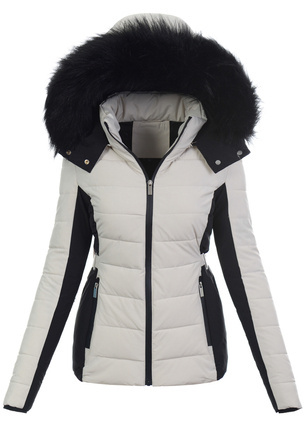 Damska Kurtka Zimowa Ecru