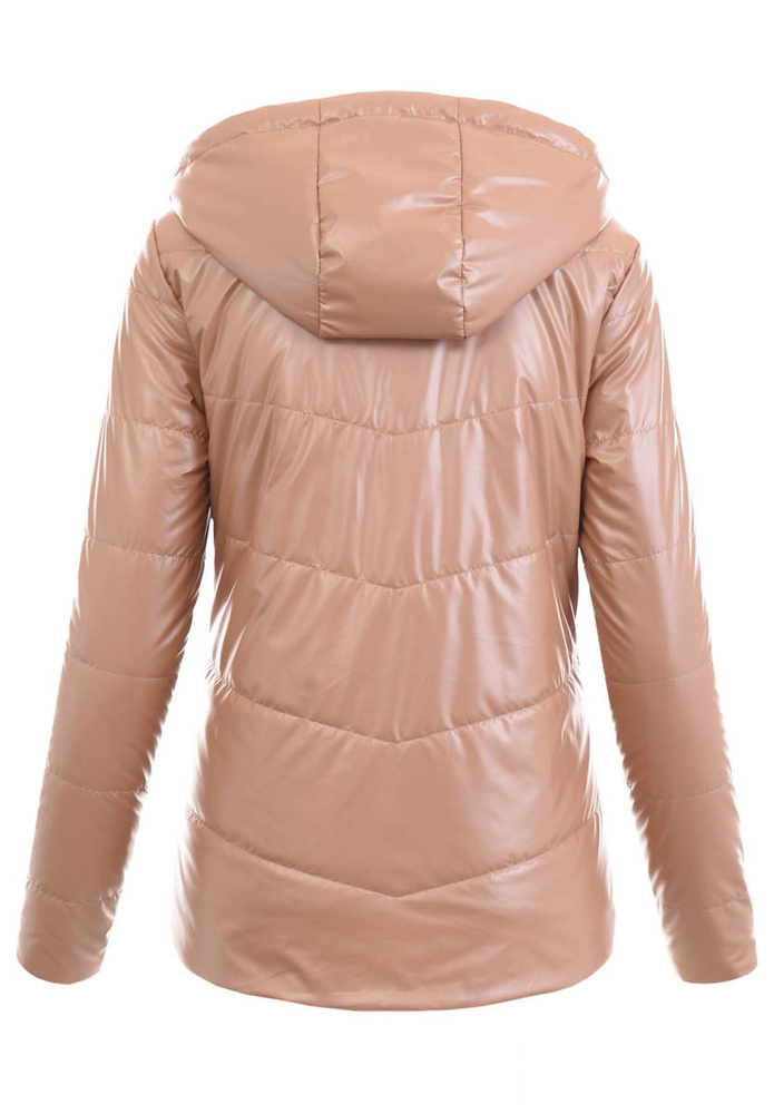 Damska Wiosenna Ortalion Kurtka Karmelowa