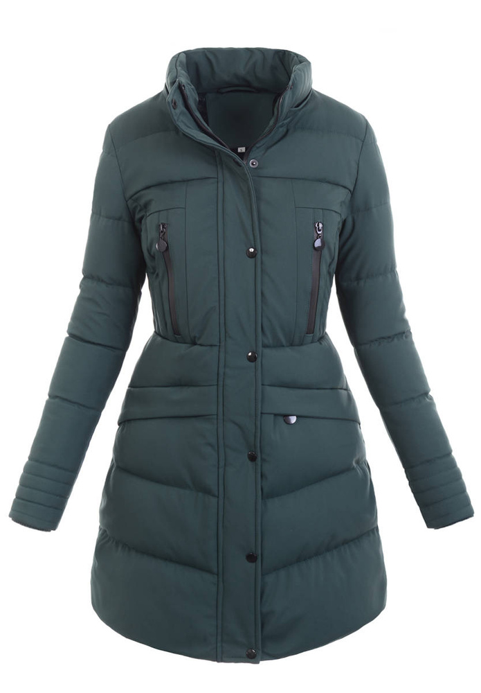 Damska Zimowa Kurtka Zielona