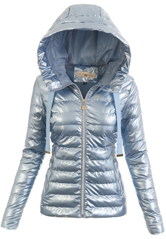 Kurtka Parka Wiosenna Niebieska