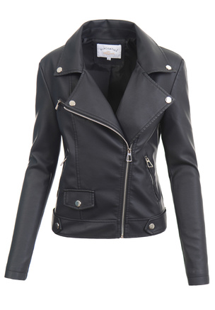 Damska Kurtka Ramoneska Czarna