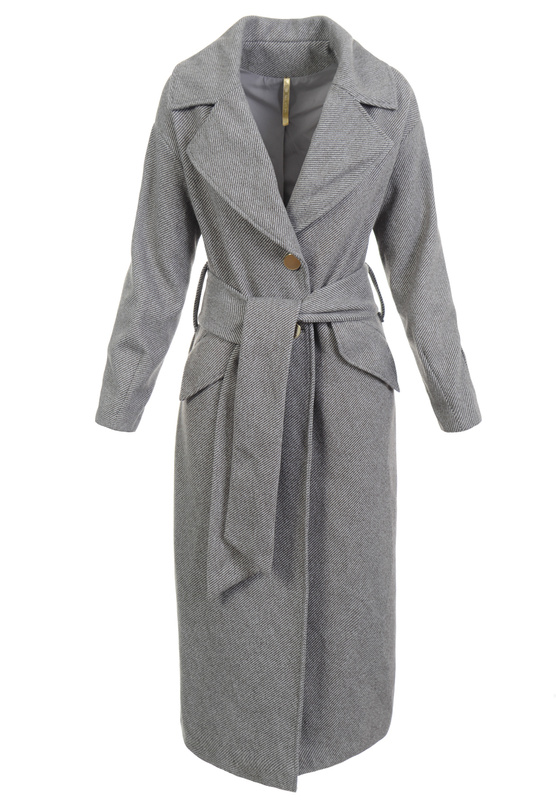 Damski Płaszcz Przejściowy Brązowy