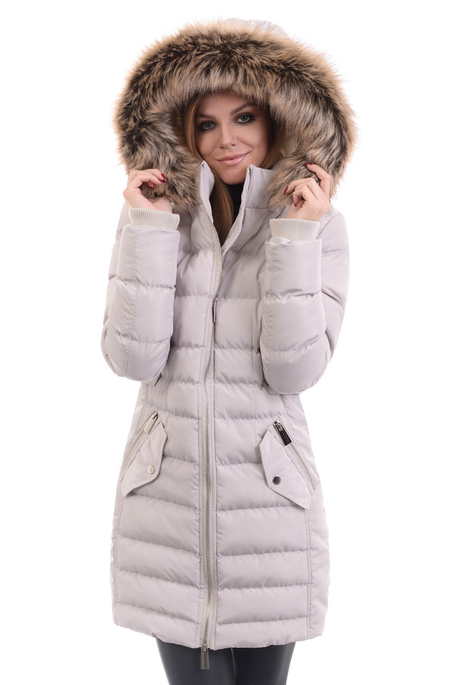 Damska Zimowa Ortalionowa Kurtka Czarna