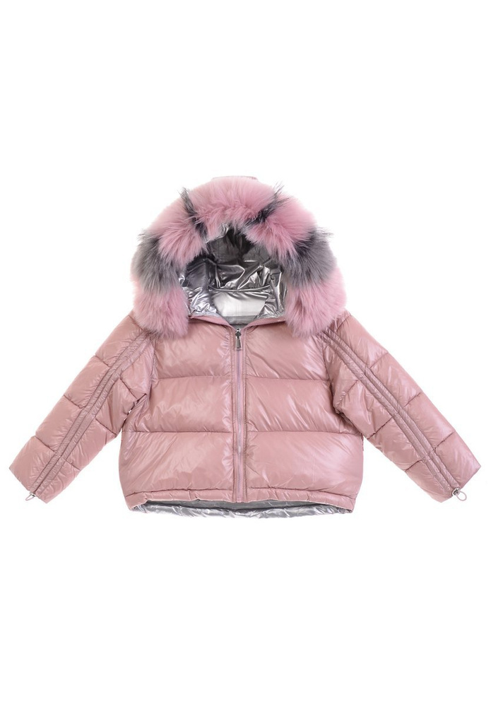 Dziecięca Dwustronna Kurtka Ortalionowa Malwinka Różowa
