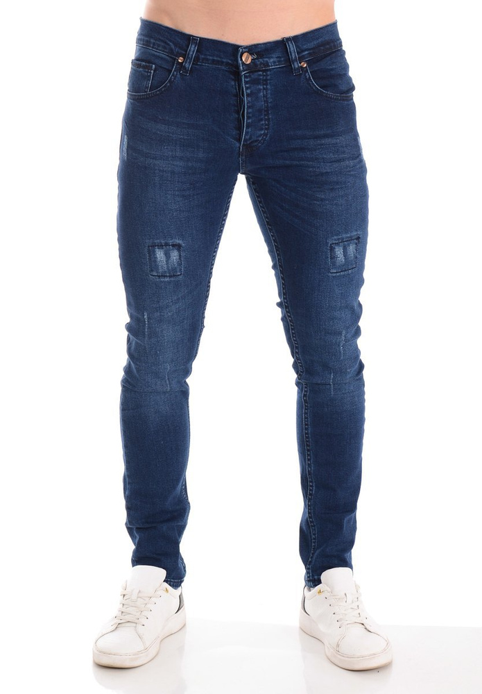 Męskie Spodnie Joggery Granatowe